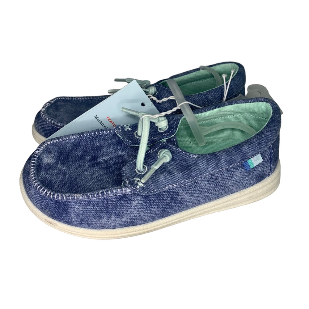 💎NWT Cat and Jack Blue Boat Shoes Toddler Size 11